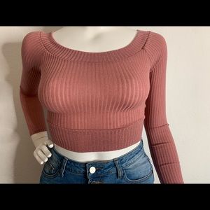 LONG SLEVE CROP TOP